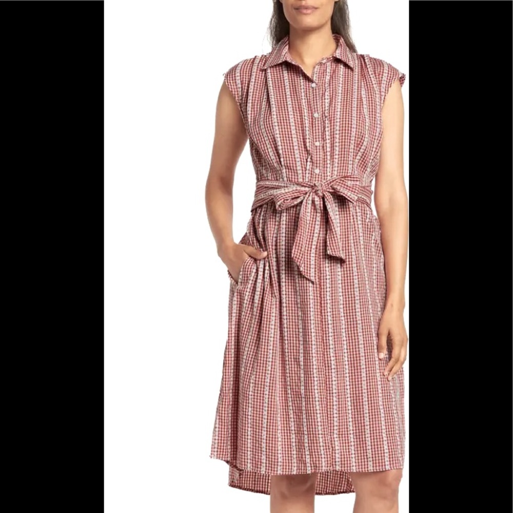 NWT Max Studio midi plaid dress size S